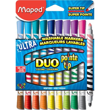 Marqueurs double couleurs