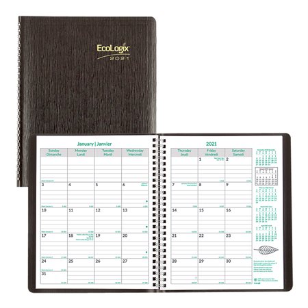 EcoLogix® Monthly Diary (2021)