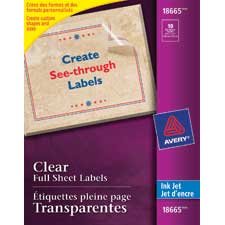 Étiquettes d'adresse transparentes Easy Peel