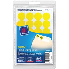 Étiquettes amovibles rondes