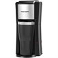 Chrome personal coffee maker