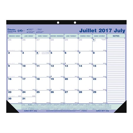 Academic Weekly Desk Pad Calendar (2020-2021