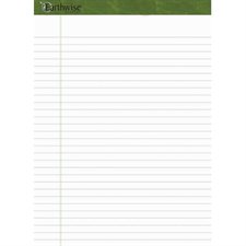 Bloc de feuilles lignées recyclées Earthwise™ Ampad™