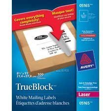 Étiquettes d'expédition blanches laser TrueBlock™