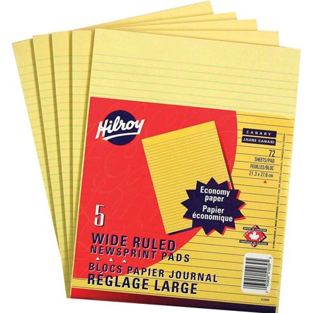 Bloc de papier canari
