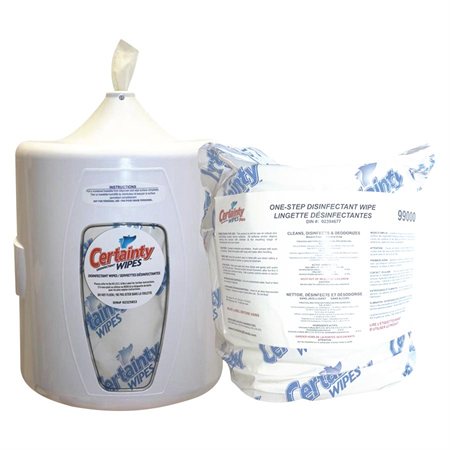 Ensemble de départ lingettes et distributeur Certainty®