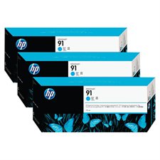 Paquet triple de cartouches jet d'encre HP 91