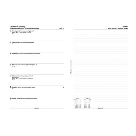 Recharges pour organisateur A5
