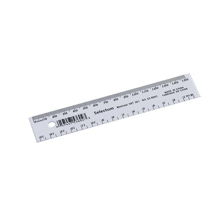 Règle transparente 15 cm métrique