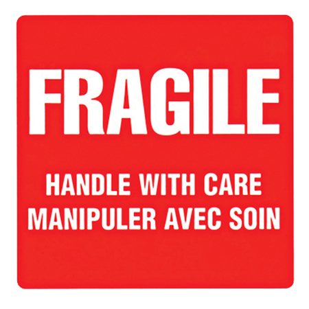 Étiquettes d'expédition Fragile - Manipuler avec soin