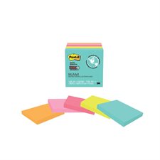 Feuillets Post-it® Super Sticky - collection Miami