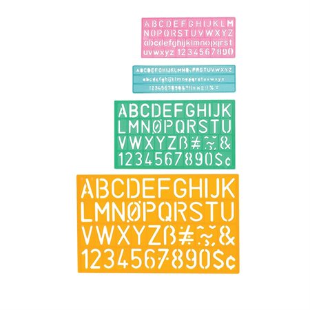 Trace-lettre en plastique C-THRU