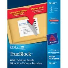 Étiquettes d'adresse blanches TrueBlock™