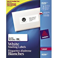 Étiquettes d'adresse blanches laser Easy Peel®