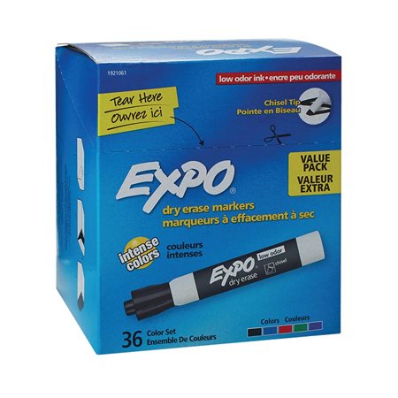 Marqueur effaçable à sec pour tableau blanc Expo® à faible odeur