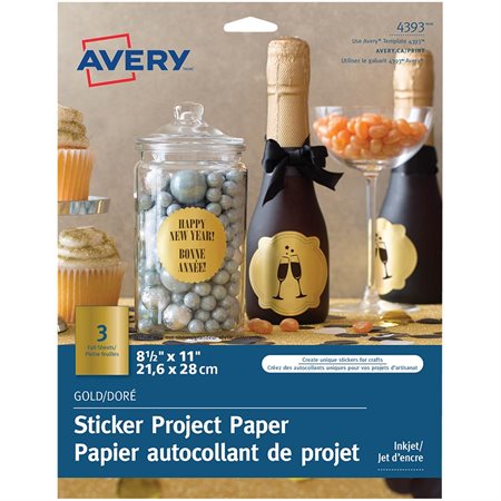 Papier autocollant de projet