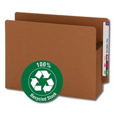 100% Recycled End Tab Redrope File Pocket
