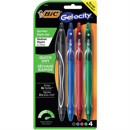 Stylos à bille roulante rétractable Gel-Ocity™ séchage rapide