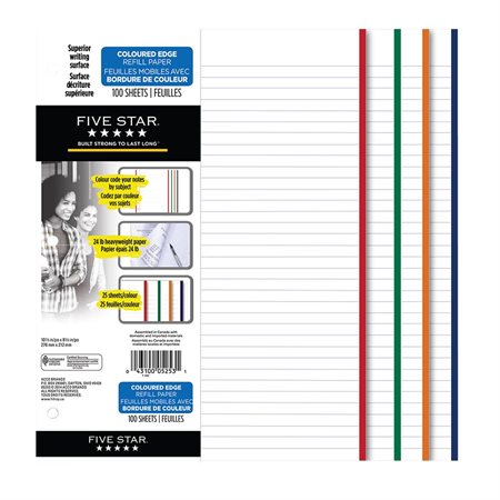Heavyweight Ruled Loose-Leaf Sheets