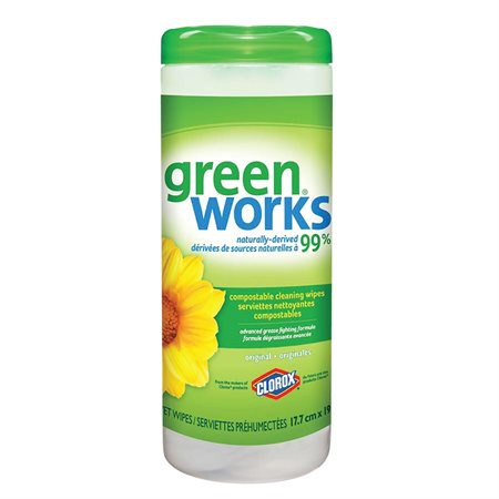 Serviettes nettoyantes compostables Green Works®