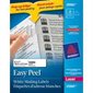 Étiquettes d'adresse blanches laser Easy Peel®