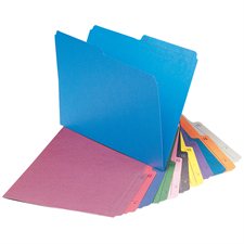 Chemises à dossier réversibles de couleur
