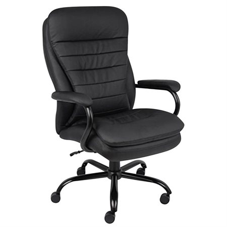 Fauteuil de direction robuste à double coussin à haut dossier
