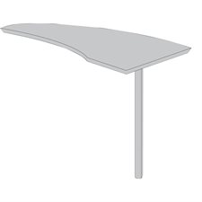 Extension de bureau courbé Série Techno