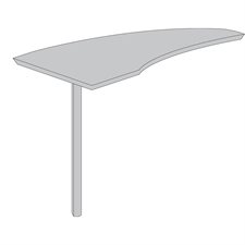 Extension de bureau courbé Série Techno