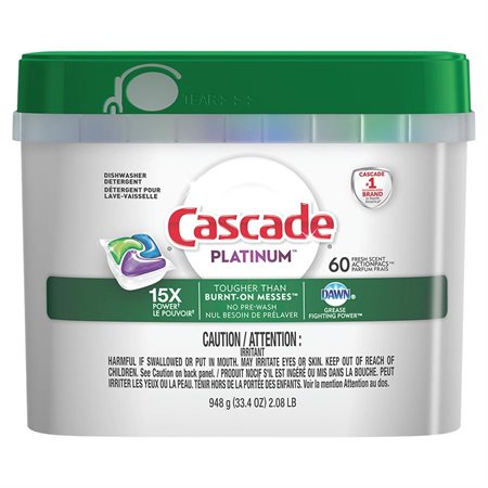 Sachets de détergent pour lave-vaisselle Cascade Platinum®