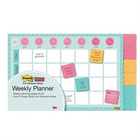 Post-it® Note Weekly Wall Calendar