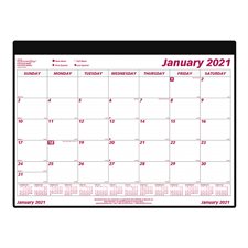 Monthly Desk Calendar Refill (2020)