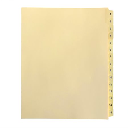 Offix® Sequential Numerical Litigation Index Dividers
