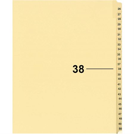 Offix® Individual Numerical Litigation Index Dividers