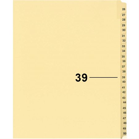 Offix® Individual Numerical Litigation Index Dividers