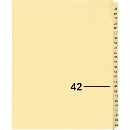 Offix® Individual Numerical Litigation Index Dividers