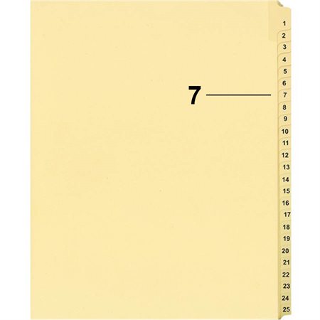 Offix® Individual Numerical Litigation Index Dividers