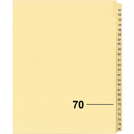 Offix® Individual Numerical Litigation Index Dividers