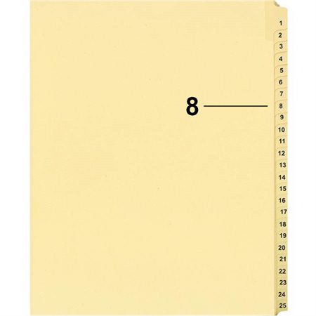 Offix® Individual Numerical Litigation Index Dividers