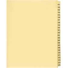 Offix® Sequential Numerical Litigation Index Dividers