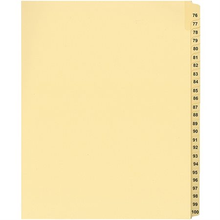 Offix® Sequential Numerical Litigation Index Dividers