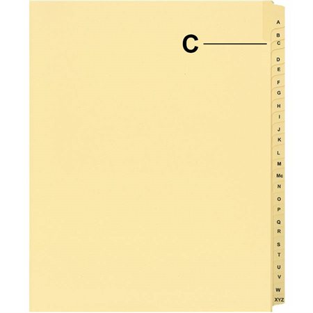Offix® Alphabetical Litigation Index Dividers