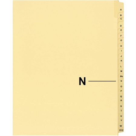 Offix® Alphabetical Litigation Index Dividers