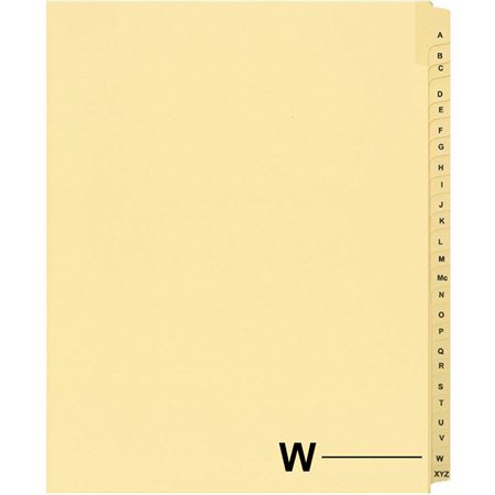 Offix® Alphabetical Litigation Index Dividers