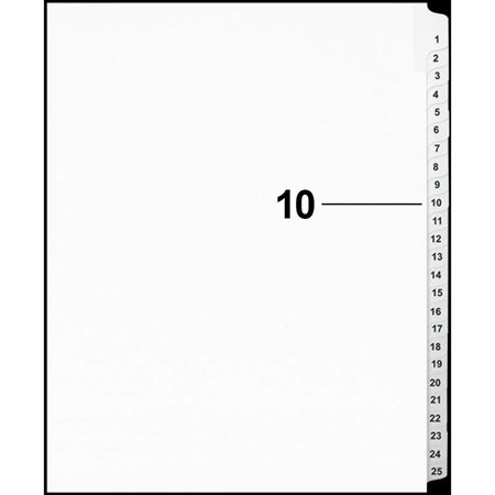 Offix® Numerical Litigation Index Dividers