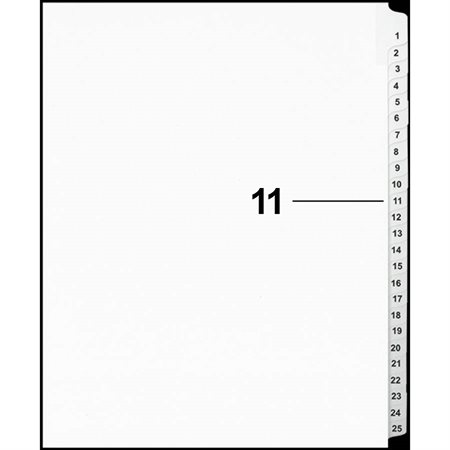 Offix® Numerical Litigation Index Dividers