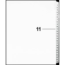 Offix® Numerical Litigation Index Dividers