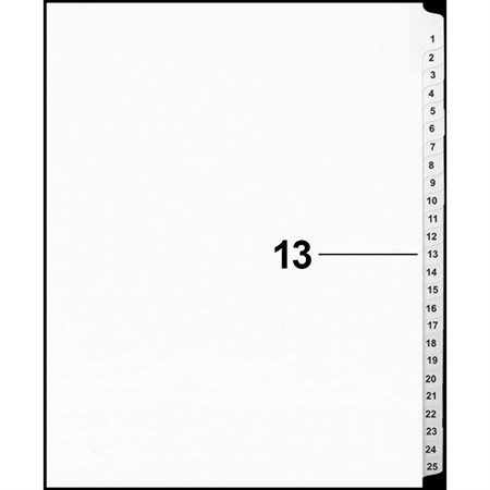 Offix® Numerical Litigation Index Dividers