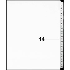 Offix® Numerical Litigation Index Dividers