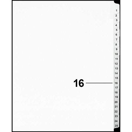 Offix® Numerical Litigation Index Dividers